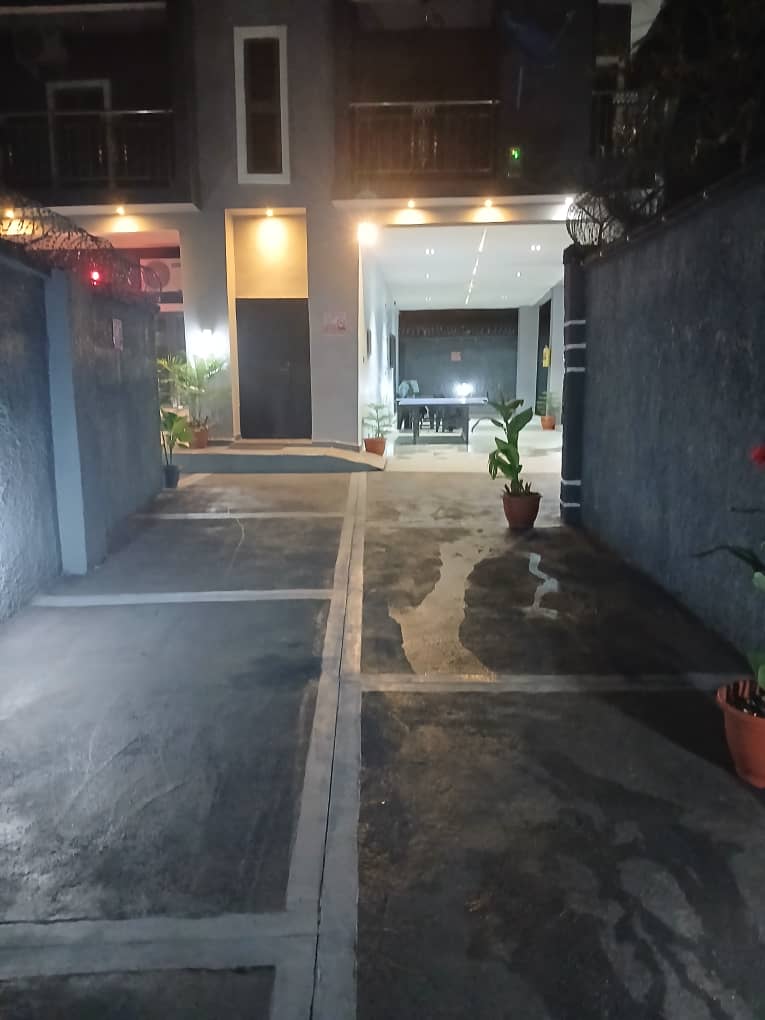 Compound and parking driveway